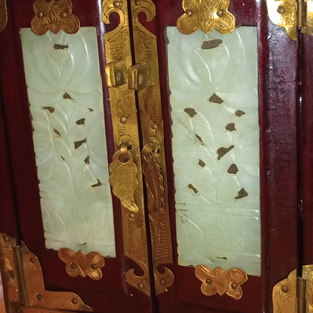 Antique 1700s authentic jade jewelery box - Picture 8 of 16